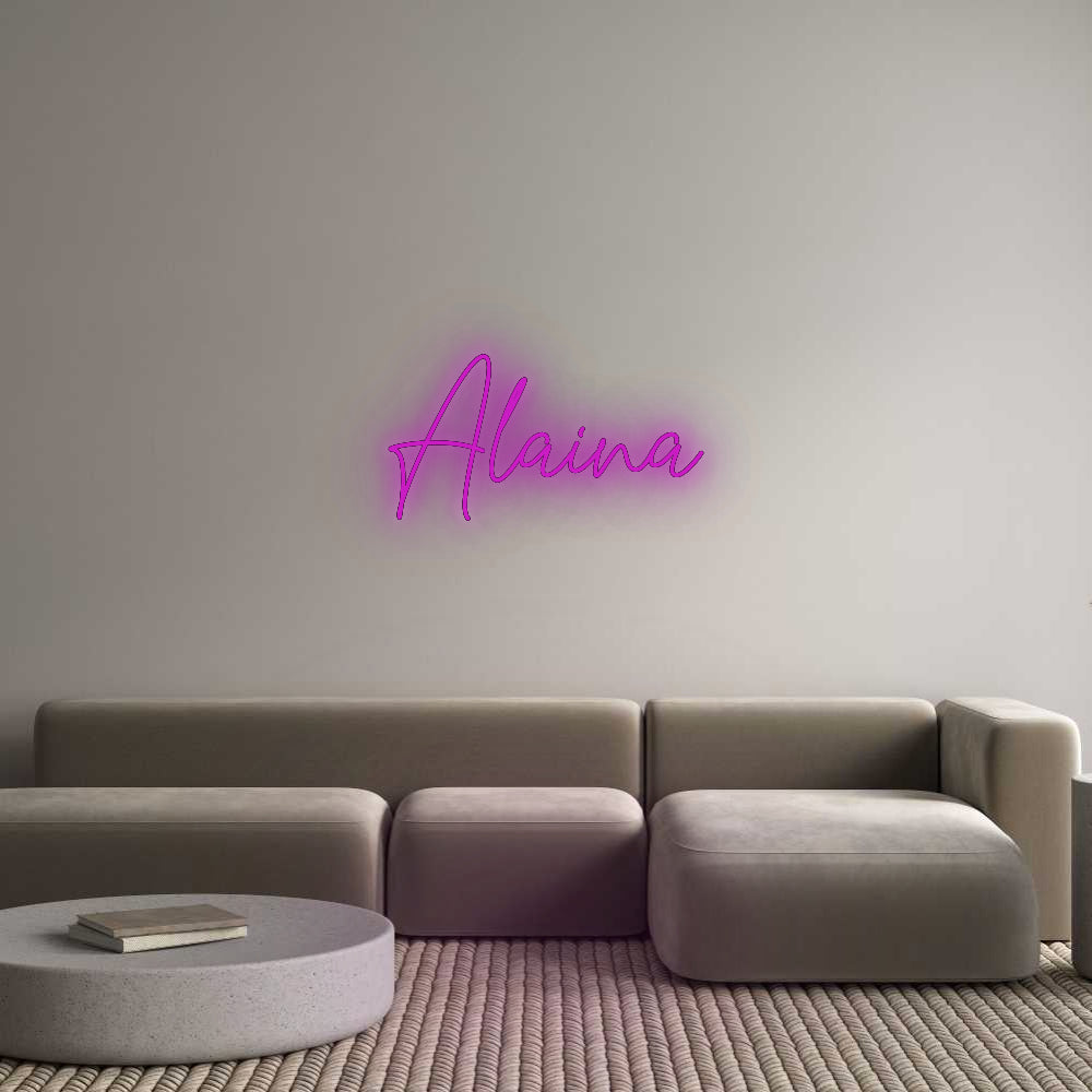 Custom Neon Signs Alaina