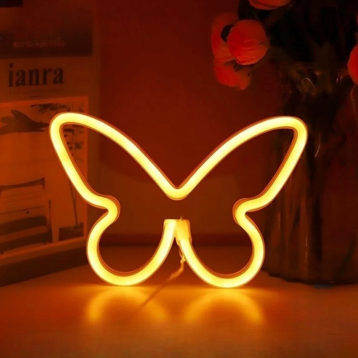 NEONIP-100% Farfalla fatta a mano con insegna al neon Luce al neon per addio al celibato per l'arredamento della camera da letto