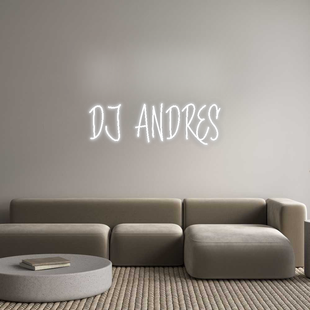 Custom Neon Signs DJ ANDRES