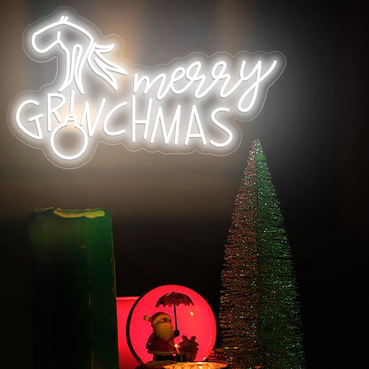 NEONIP-100% Handmade Merry Grinchmas Neon Sign Led Sign