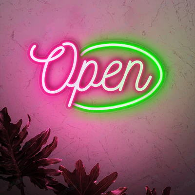 NEONIP-100% Handmade Open Neon Sign Business Decorations