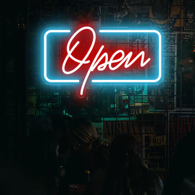 NEONIP-100% Handmade Open Neon Sign Business Decorations