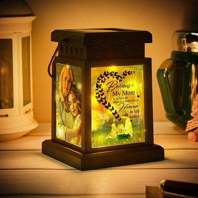 Custom Photo Memorial Lanterns Remember a Loved One Loss of Mom Mother