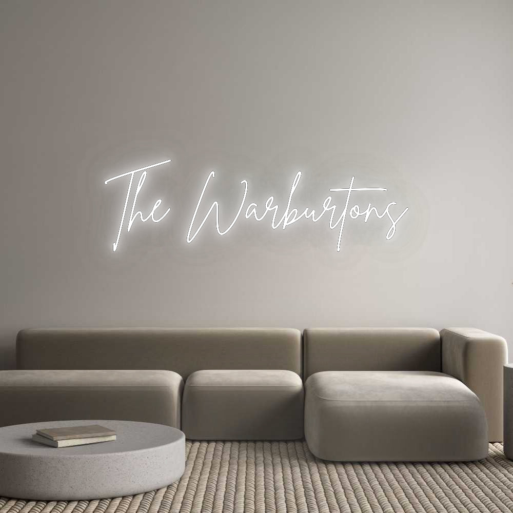 Custom Neon Signs The Warburtons