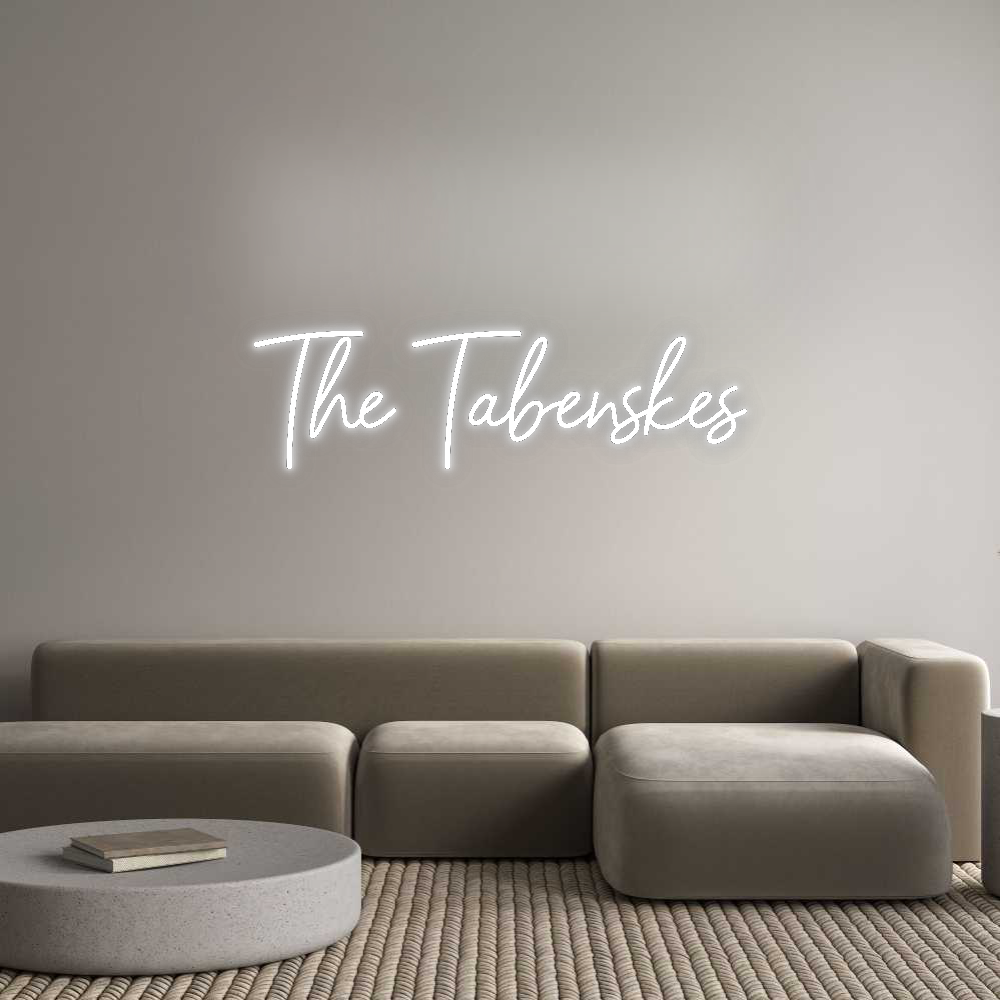 Custom Neon Signs The Tabenskes