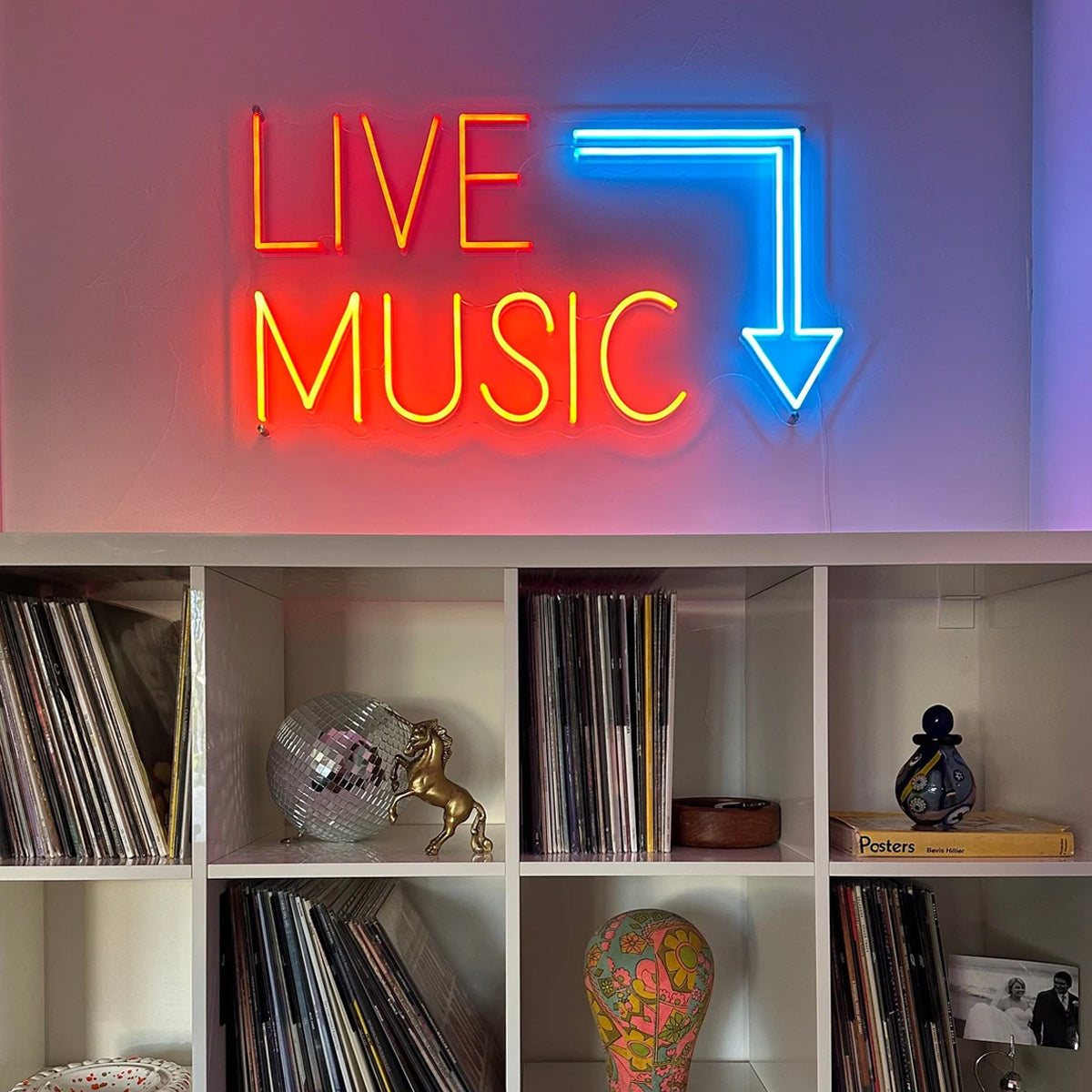 NEONIP-100% Handmade LIVE MUSIC Neon Sign,Music Studio Decor,Retro Home Decor