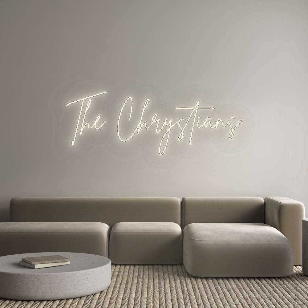 Custom Neon Signs The Chrystians