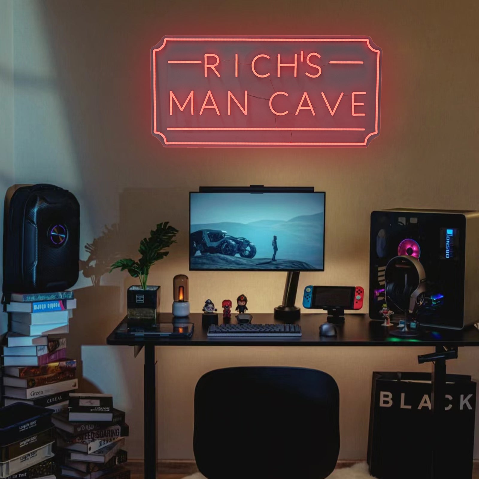 Regali per uomo con insegna al neon Man Cave personalizzata, fatta a mano al 100% NEONIP
