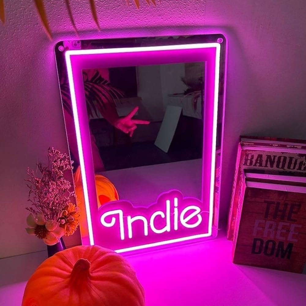 Decorazione per la casa con luce al neon a specchio personalizzata al 100% NEONIP