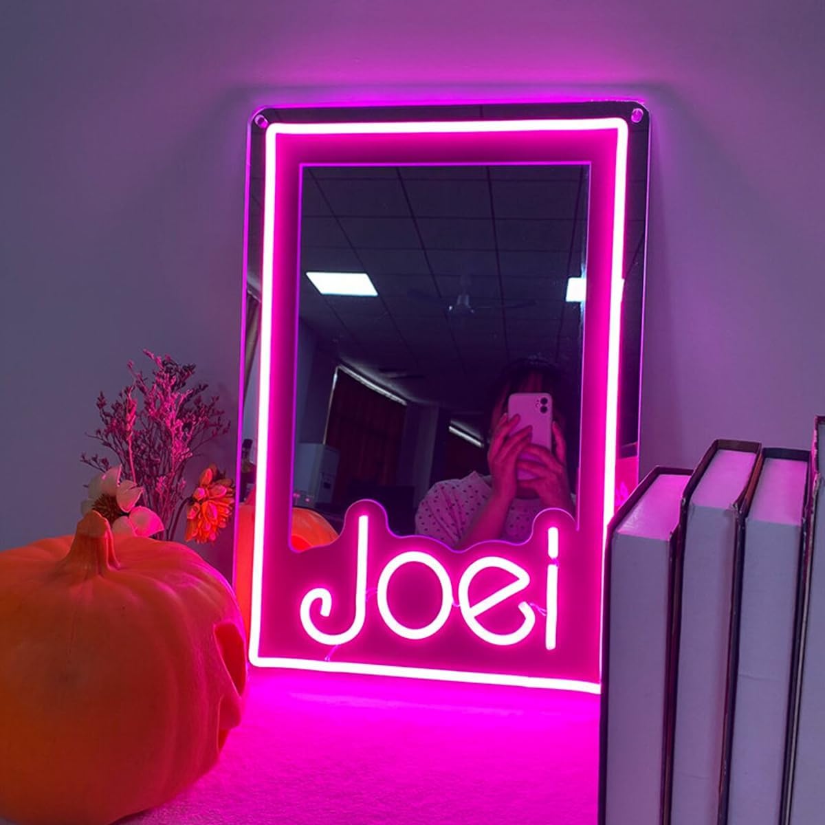 Decorazione per la casa con luce al neon a specchio personalizzata al 100% NEONIP