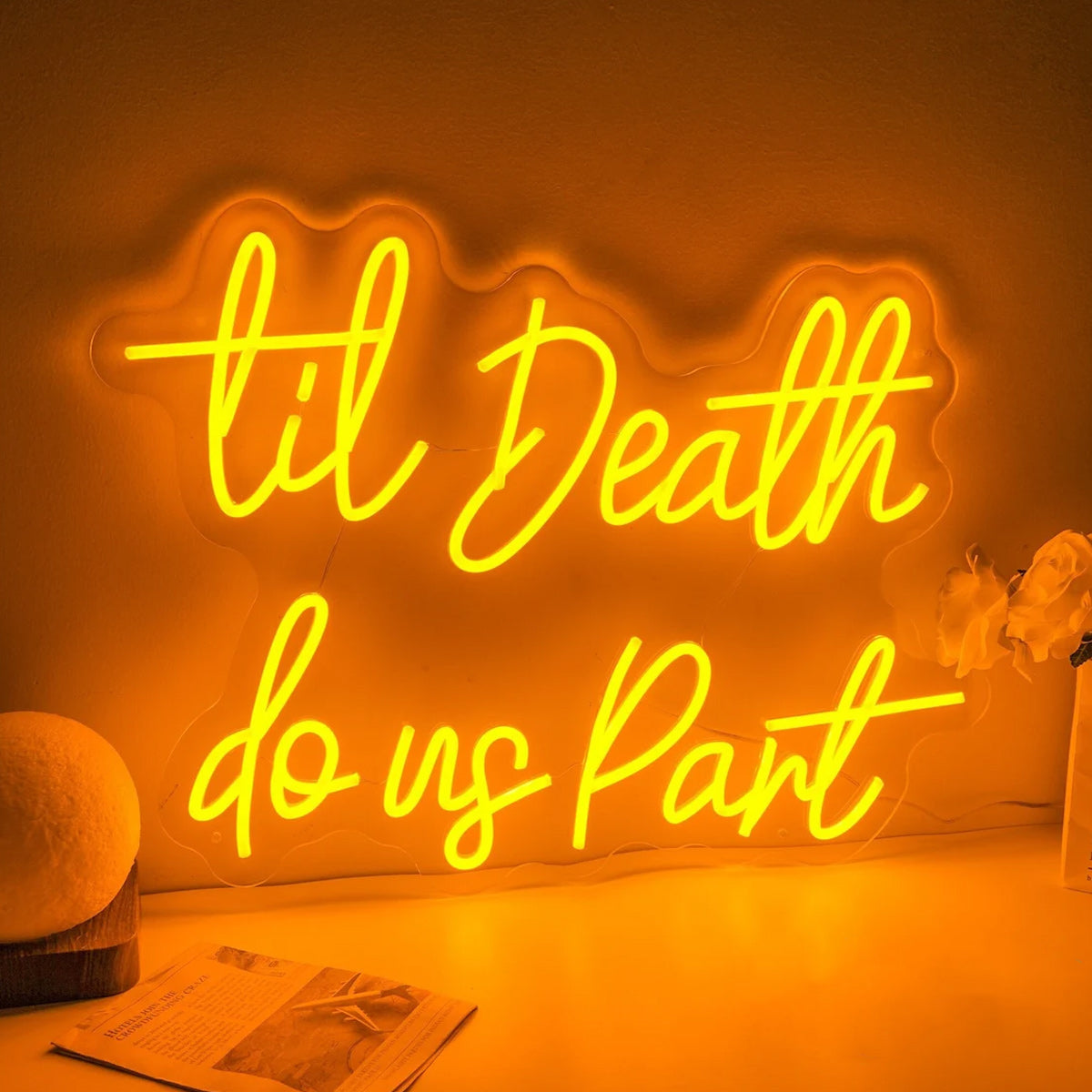 NEONIP-100% Handmade Til Death Do Us Part LED Neon Light Sign
