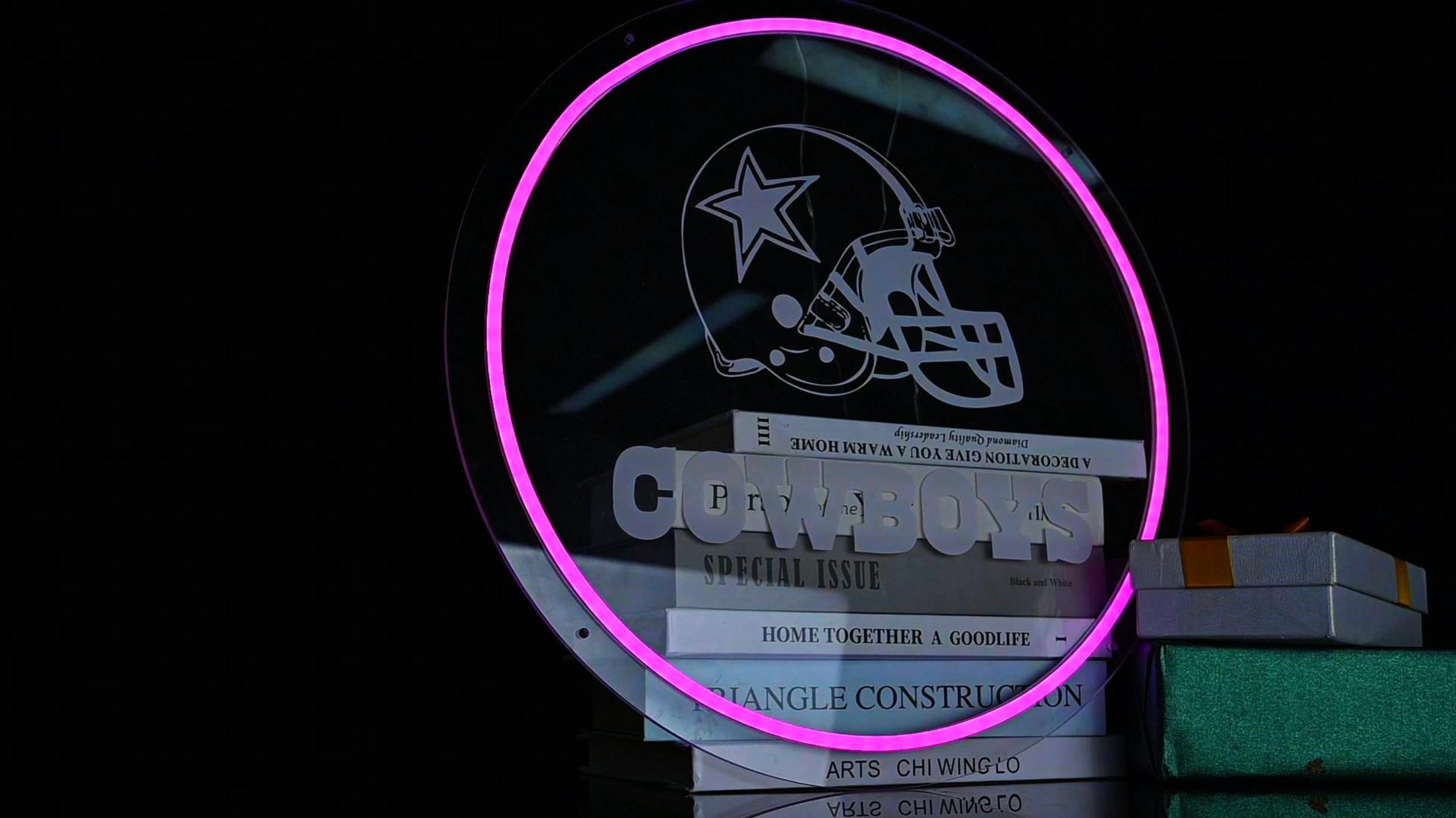 NEONIP-100% Handmade Dallas Cowboys Neon Sign, Dallas Cowboys Led Sign