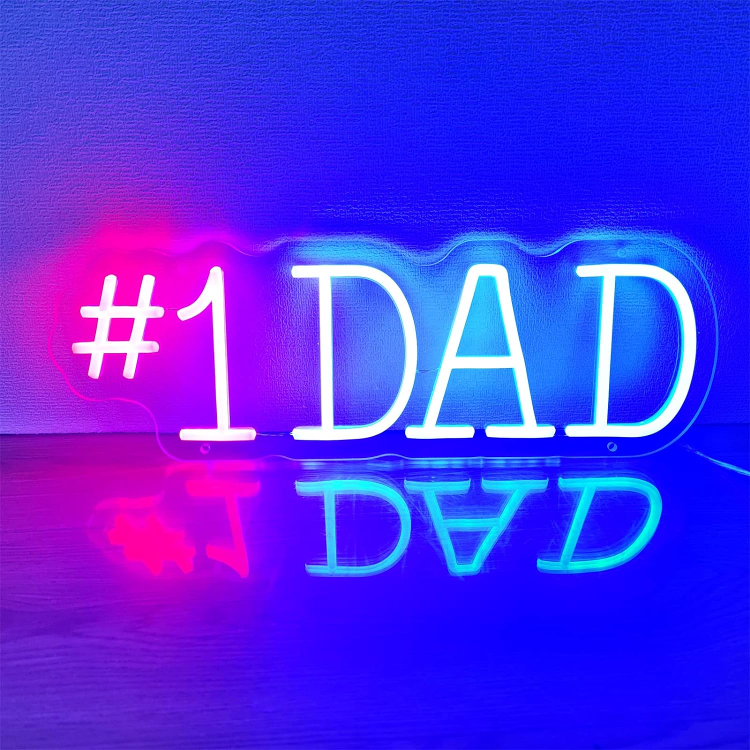 Insegna al neon per la festa del papà per decorazioni per la casa #1 Papà Regalo del papà Insegne al neon per papà 