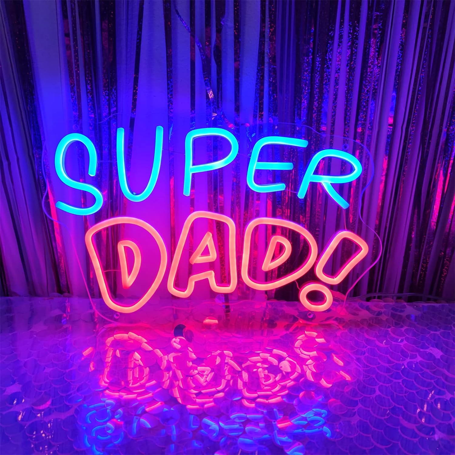 Super Dad! Neon Sign For Father’s Gift Neon Signs for Home Decor