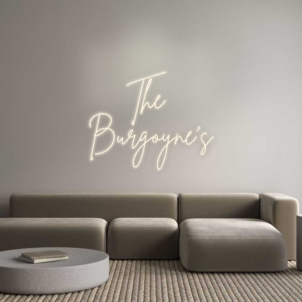 Custom Neon Signs The 
Burgoyn...