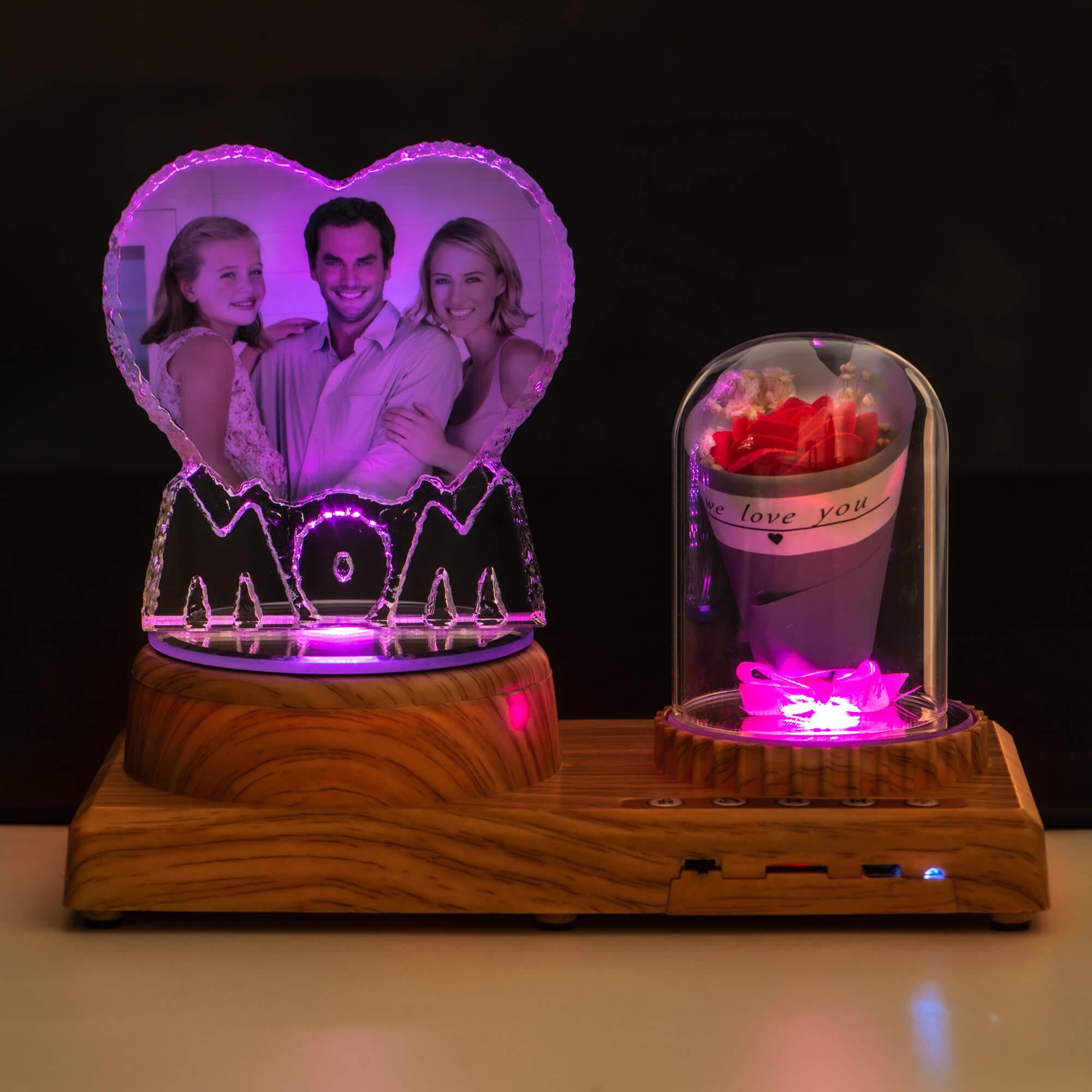 NEONIP-Custom Photo Bluetooth Rose Lamp-MOM