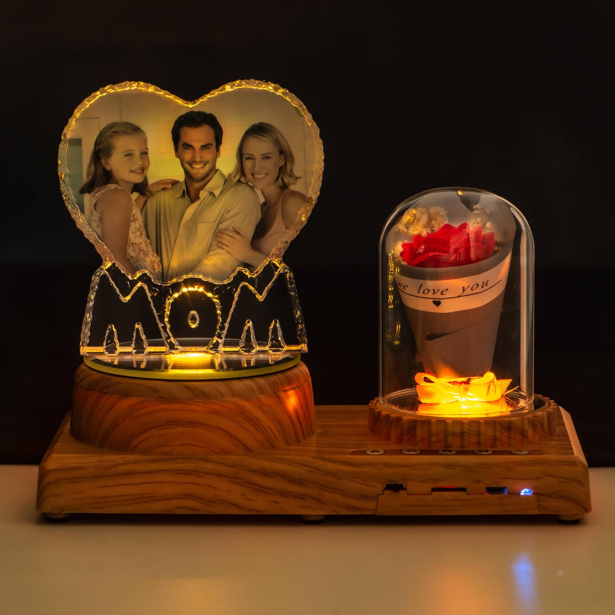 NEONIP-Lampada rosa Bluetooth con foto personalizzata-MOM