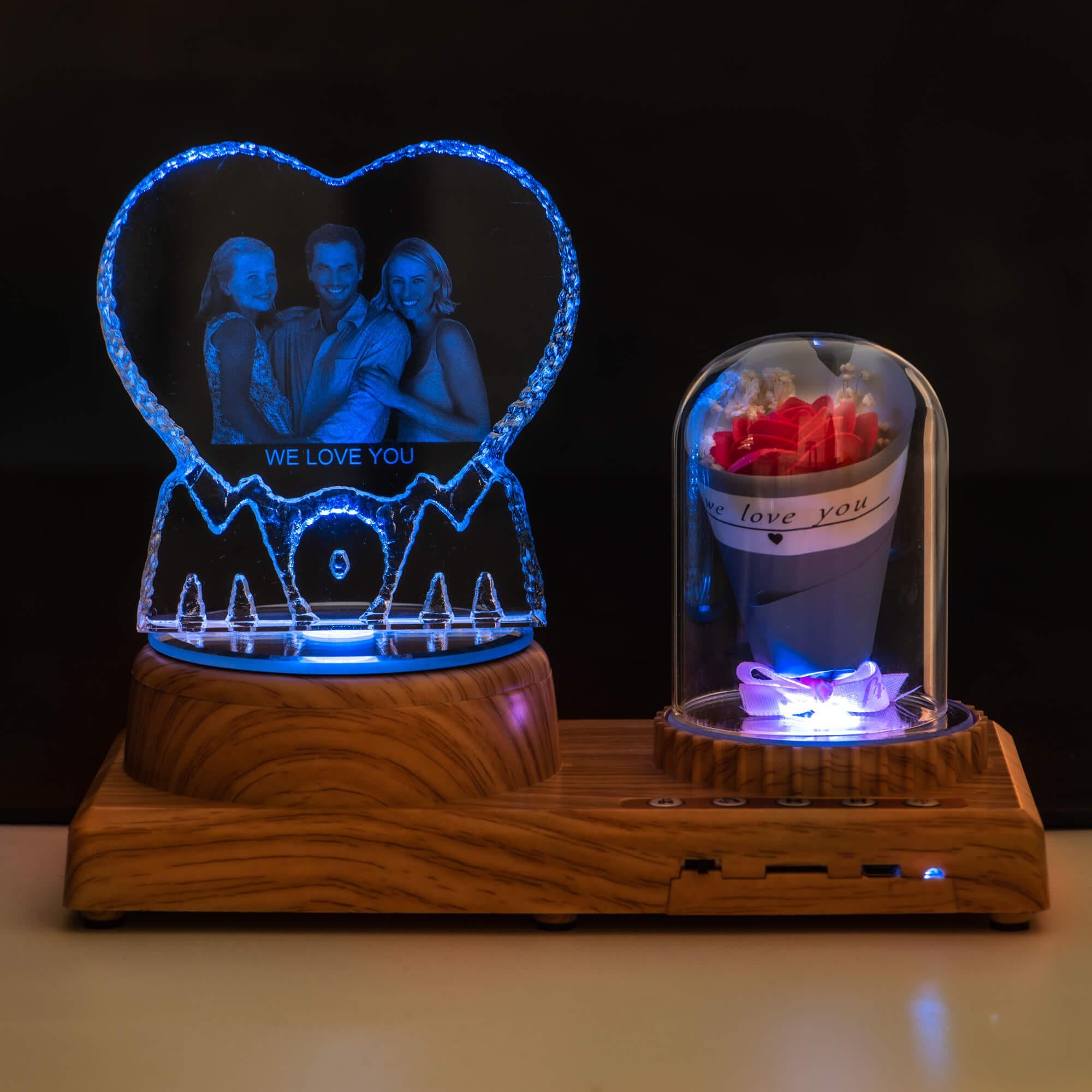 NEONIP-Custom Photo Bluetooth Rose Lamp-MOM