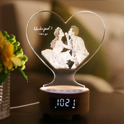 NEONIP-Lampada fotografica musicale Bluetooth con orologio