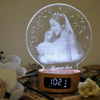 NEONIP-Bluetooth music photo lamp with clock
