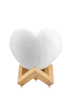 Lampada a forma di cuore per animali domestici con foto stampata in 3D, regalo personalizzato per la festa del papà
