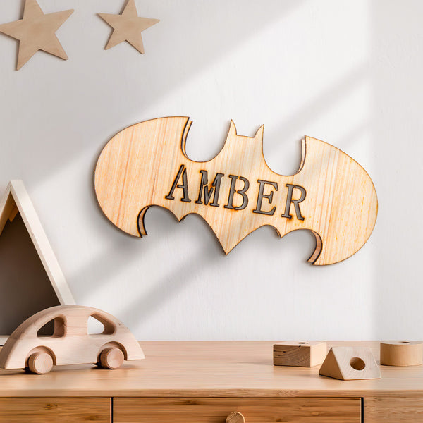Personalized Unicorn Wooden Name Wall Light for Kidsroom Birthday Gift for Boys Kids Men