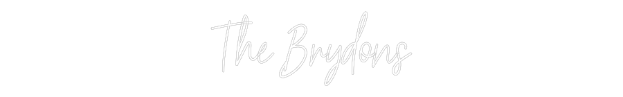 Custom Neon Signs The Brydons