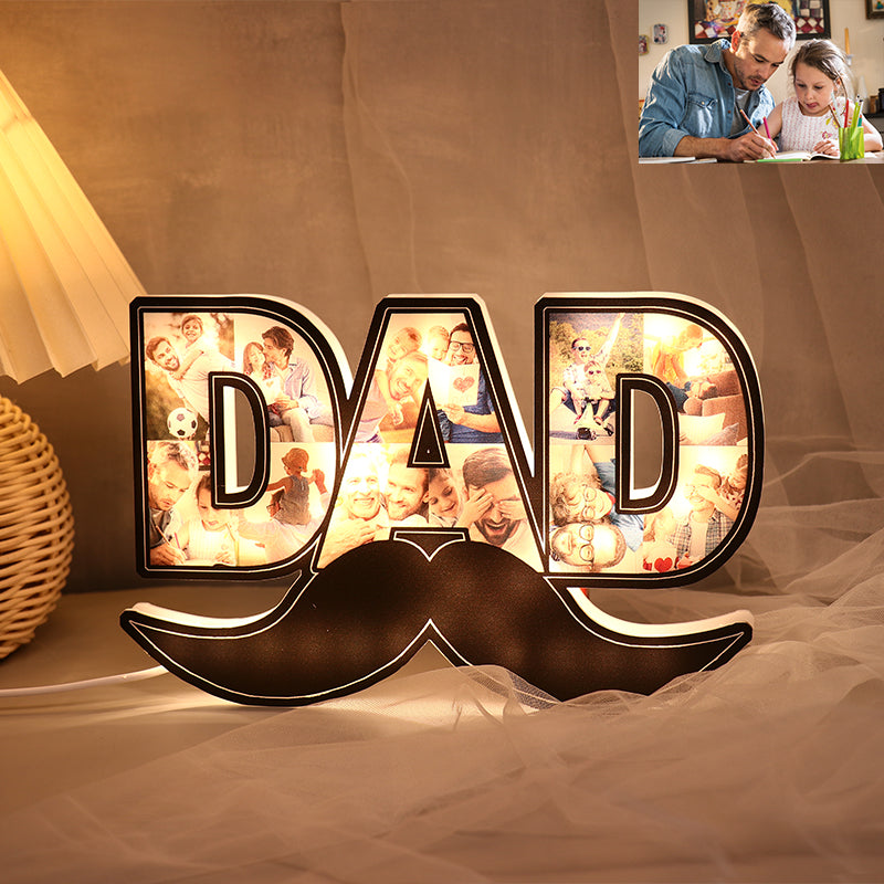 Personalized Dad Photo Lights For Dad Father's Day Gift Special Birthday Gift