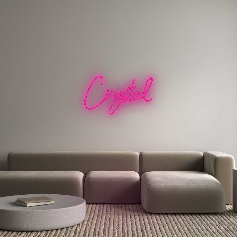 Custom Neon Signs Crystal