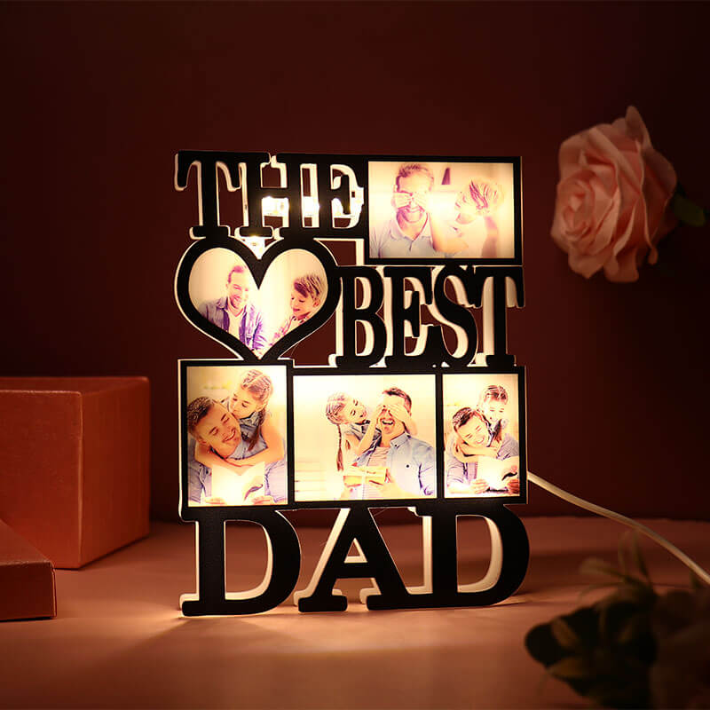 The Best Dad Personalized Photo Night Lamp For Father's Day Gift