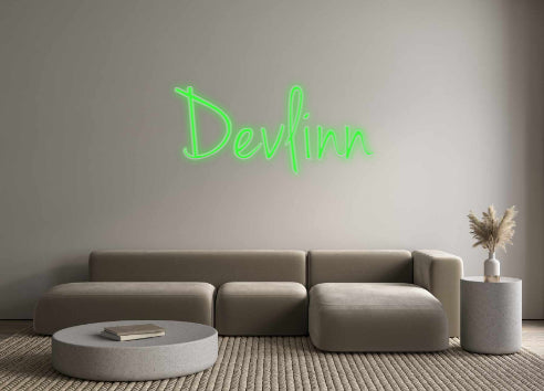 Insegne al neon personalizzate Devlinn