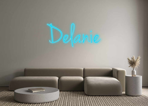 Insegne al neon personalizzate Delanie