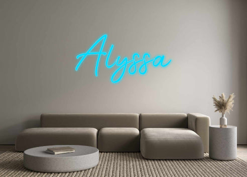 Insegne al neon personalizzate Alyssa