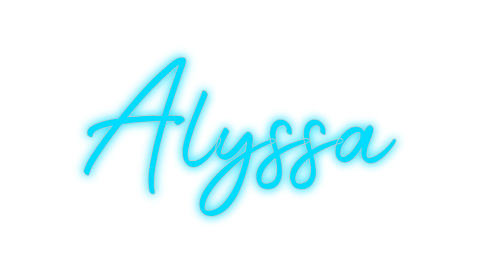 Custom Neon Signs Alyssa