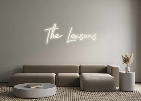 Insegne al neon personalizzate The Lawsons