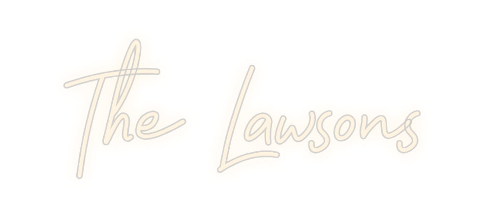 Insegne al neon personalizzate The Lawsons