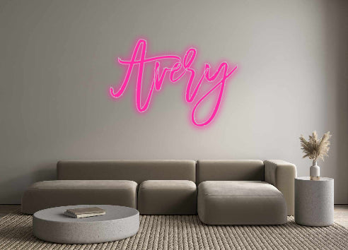 Insegne al neon personalizzate Avery