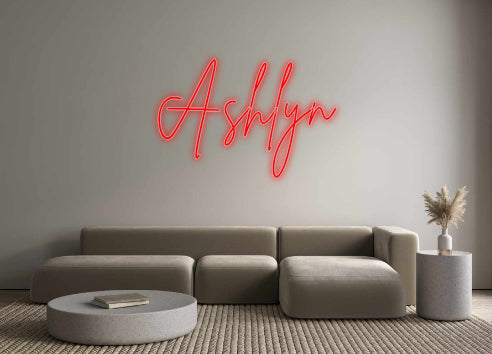 Insegne al neon personalizzate Ashlyn