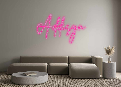 Insegne al neon personalizzate Addisyn