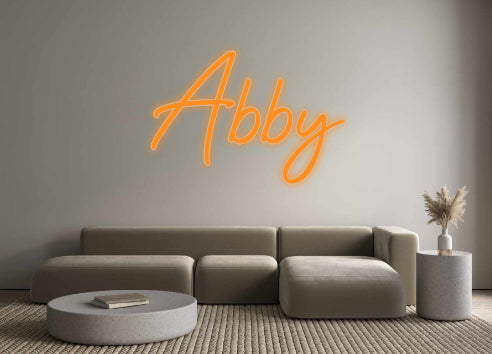 Insegne al neon personalizzate Abby