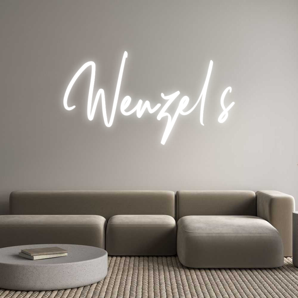 Insegne al neon personalizzate Wenzel's