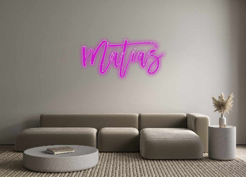 Insegne al neon personalizzate Matias