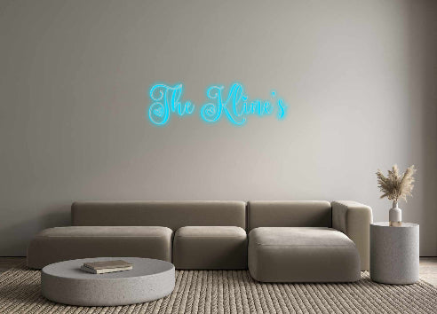 Insegne al neon personalizzate The Kline's