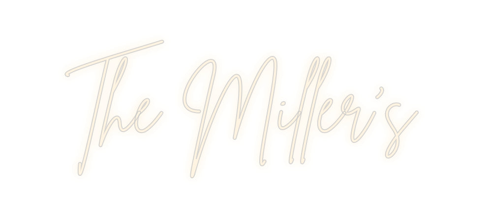 Insegne al neon personalizzate The Miller's