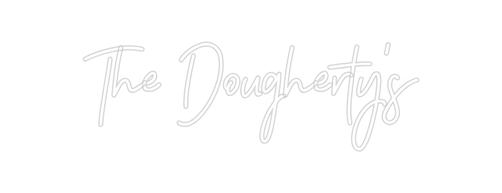 Insegne al neon personalizzate The Dougherty's