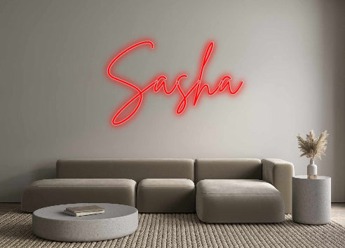 Insegne al neon personalizzate Sasha