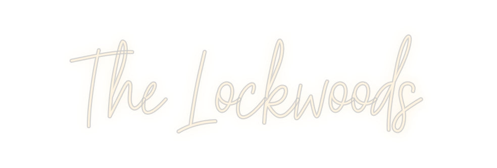 Insegne al neon personalizzate The Lockwoods