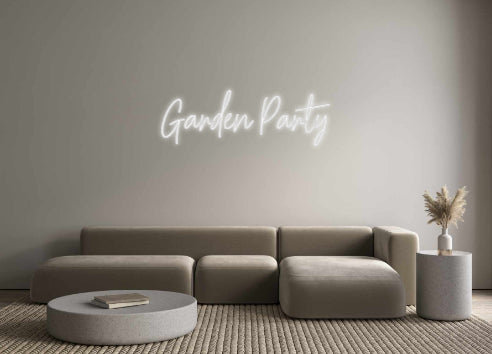 Custom Neon Signs Garden Party