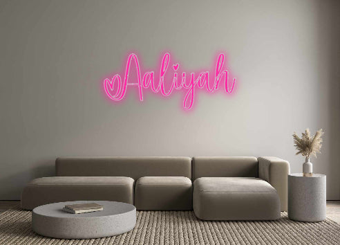 Custom Neon Signs Aaliyah