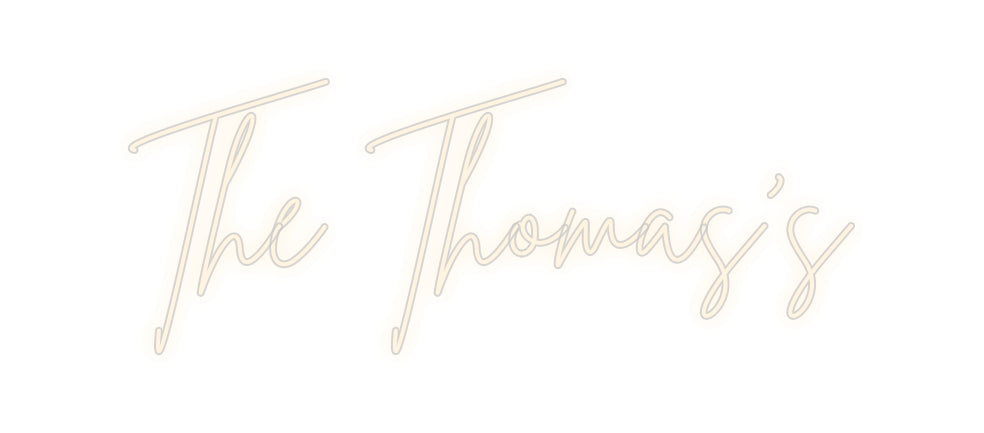 Insegne al neon personalizzate The Thomas's